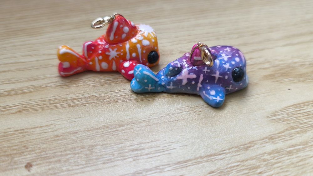 Breloc handmade baby whale shark