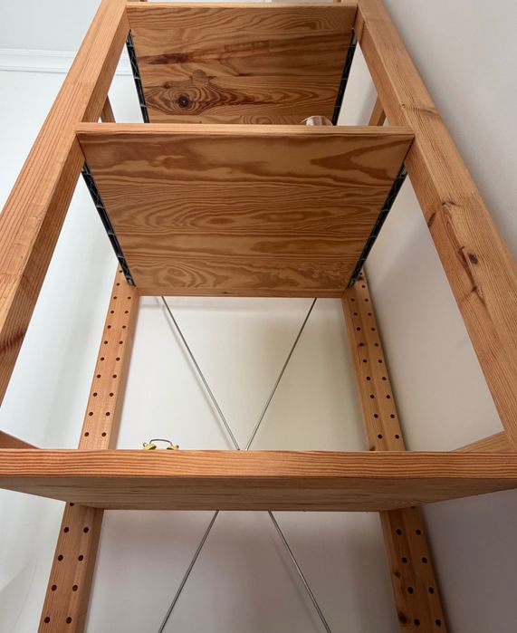 Стелаж IKEA IVAR от дърво със 7 регулируеми рафта