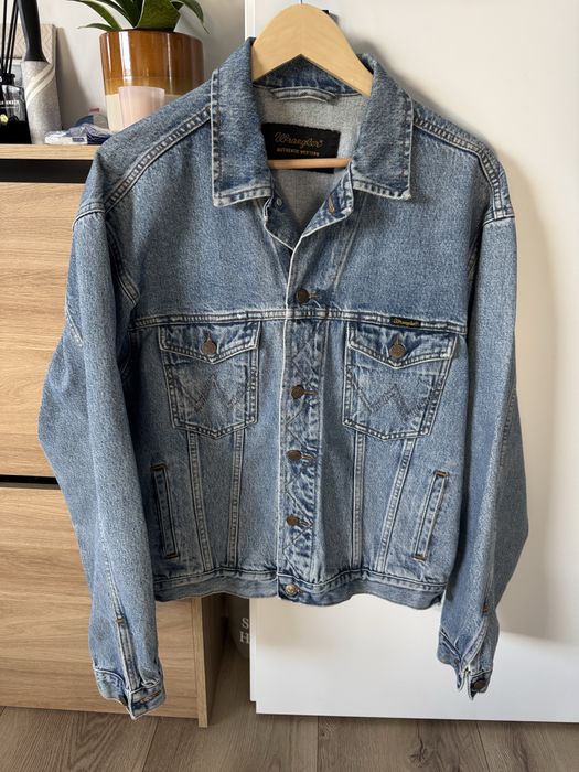 Geaca de Blugi WRANGLER Trucker Anii 90 Albastru Barbati | Marime M