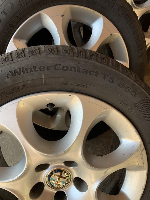 Cauciucuri continental si jante pe 16 alfa romeo 205/55/R16 T iarna!