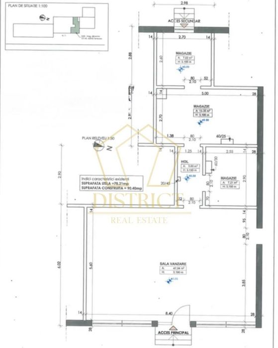 Spatiu comercial 78 mp, parter | Blascovici