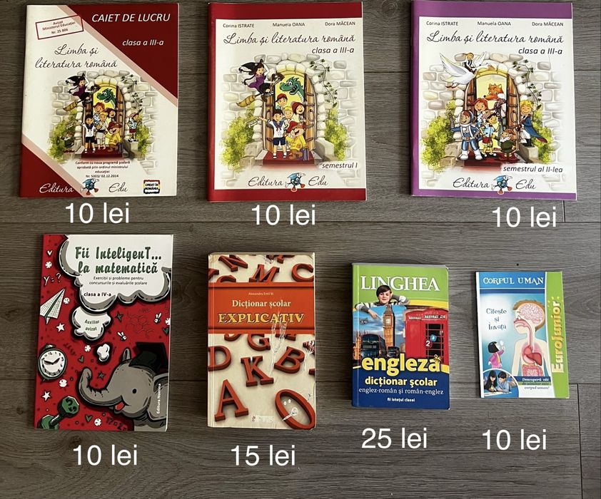 Diverse carti pentru scoala