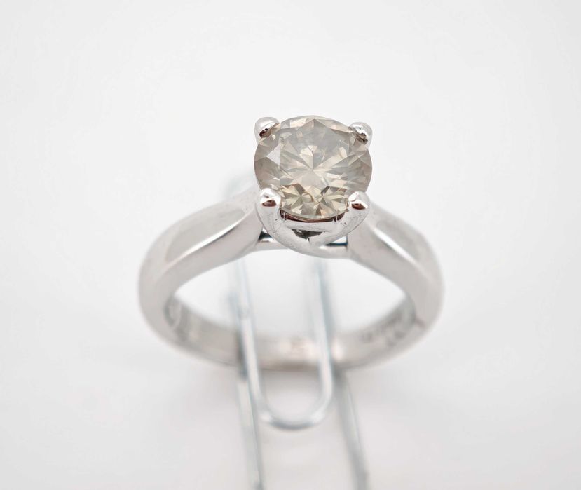 Inel 18k diamant natural 1.31ct 5,36gr