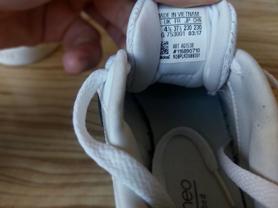 Маратонки Easy Vulc 2.0 B43666, Бял, Размер 37 1/2,