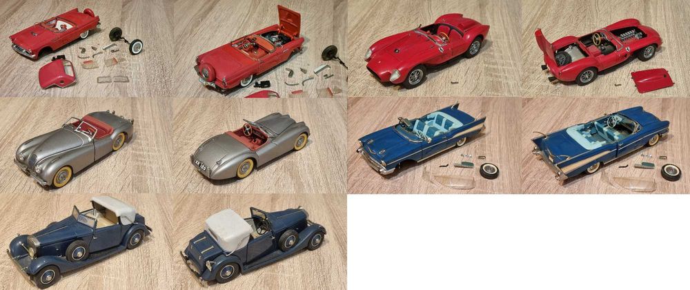 авто модели със забележки в 1/24 Danbury Mint, Revel, Bburago, Maisto