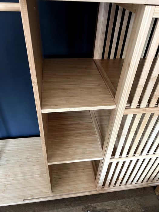 Dulap bambus IKEA Nordkisa (ușă glisantă)