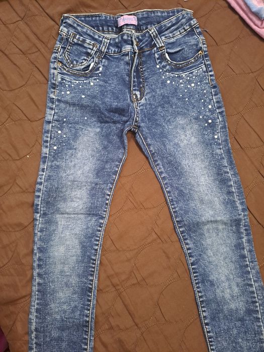 Дънки за дете  момиче - 8 г.