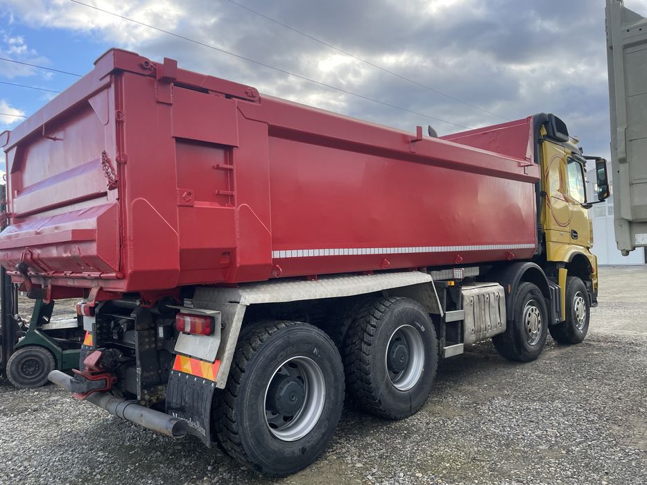 Mercedes Arocs(Actros) 3251 8x4 basculabil macara  palfinger liebherr 1040