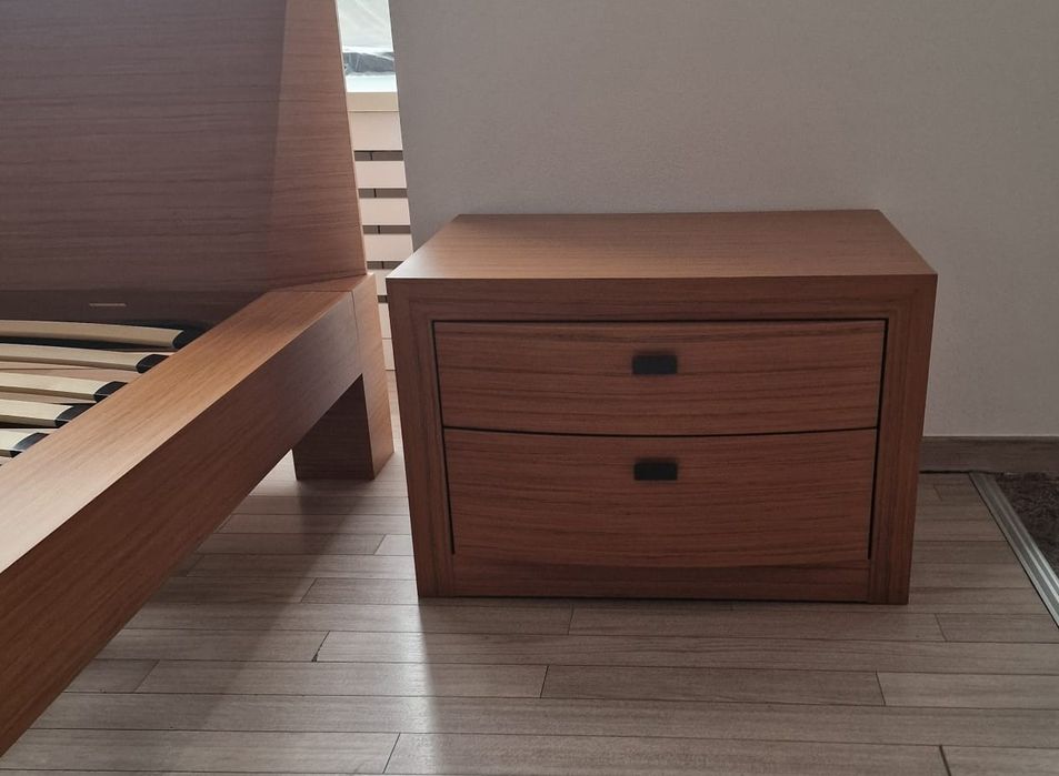 Dormitor complet ITALIA, furnir natural, NOU, transp + montaj GRATUIT