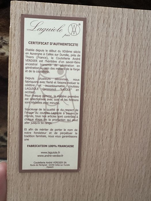 Луксозен френски комплект вилици Style de Vie Laguiole