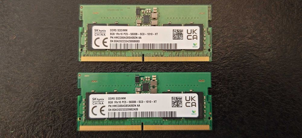 Продавам Перфектна Рам Памет SoDimm Hynix 2x8Gb DDR5 5600Mhz