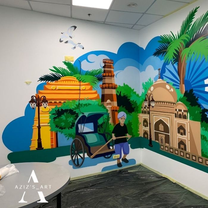 Роспись стен. Рисунки на стене. Графити. Муралы. Аэрография.