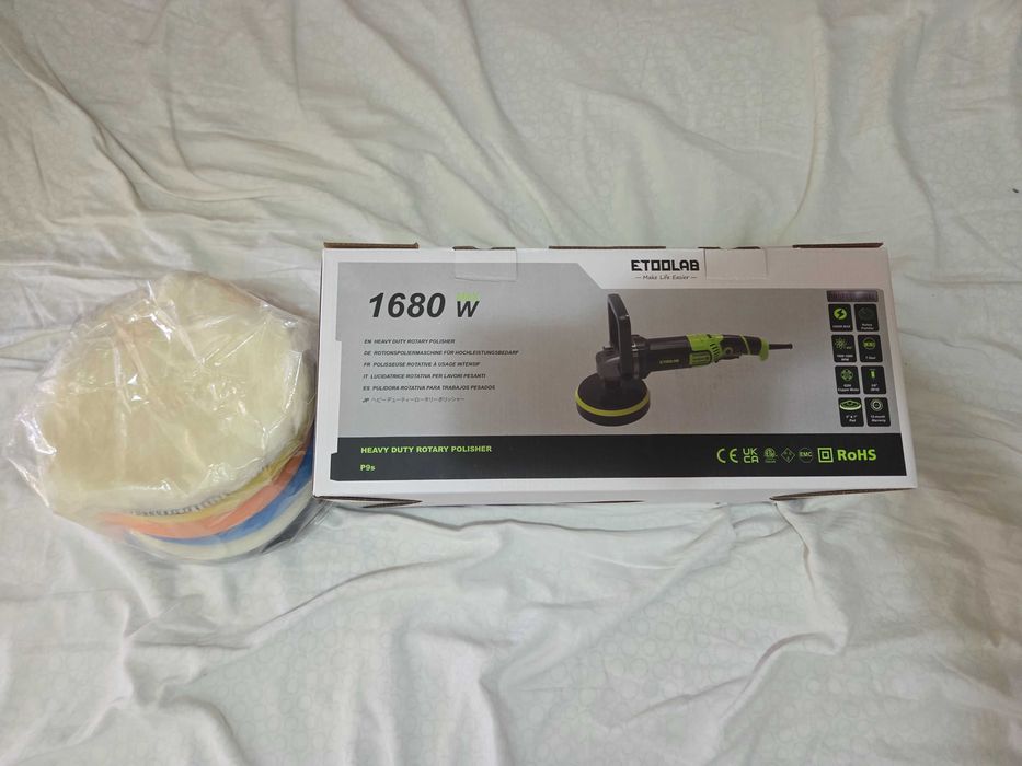 Etoolab Mașină de lustruit cu acțiune dublă 1680w8