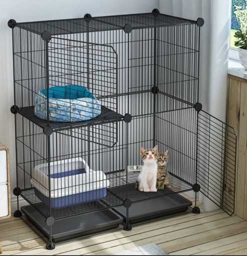 Модулна клетка от сглобяеми метални елементи за домашни любимци