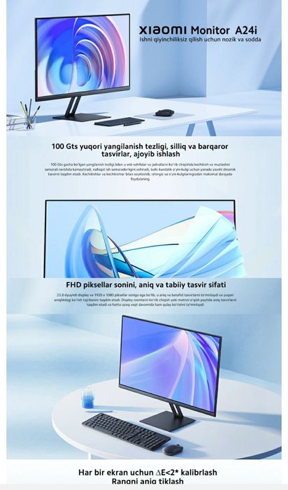 Redmi Monitor A24 100Hz yangi karobka