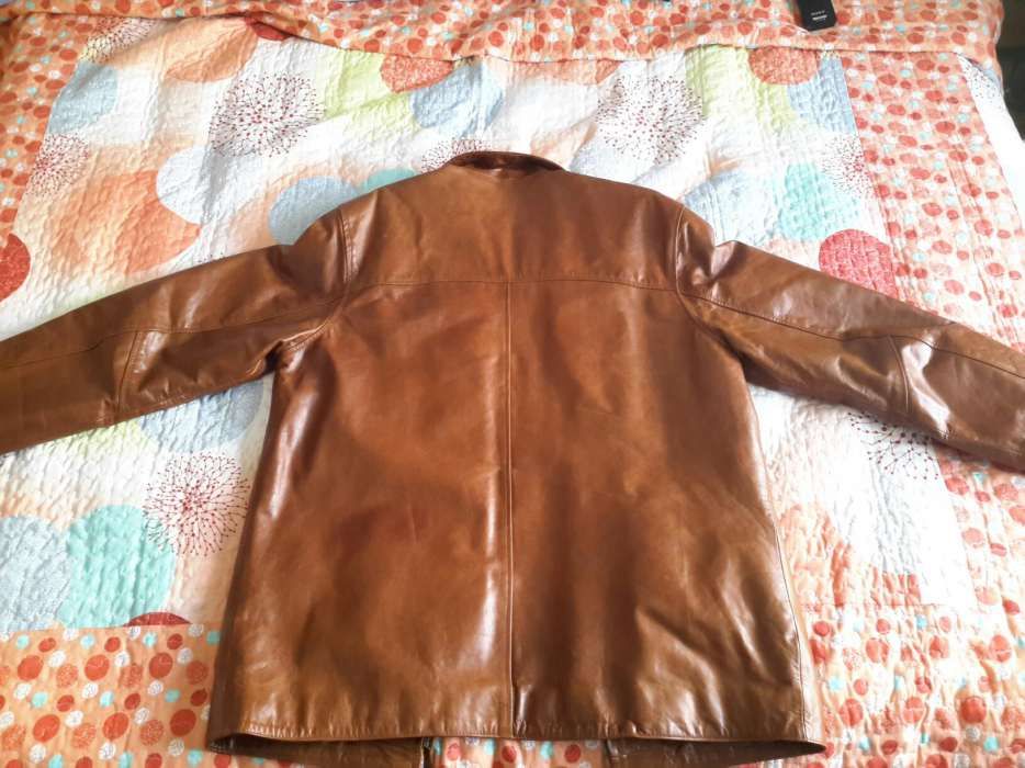 Geaca din piele de vita maro(barbateasca)