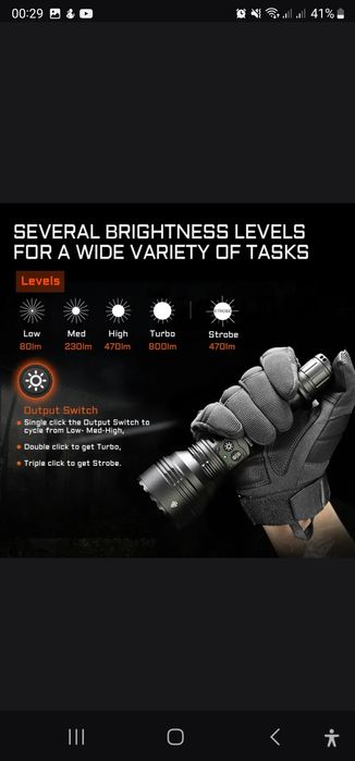 Очень мощный фанарь,  лазерный , оригинал !