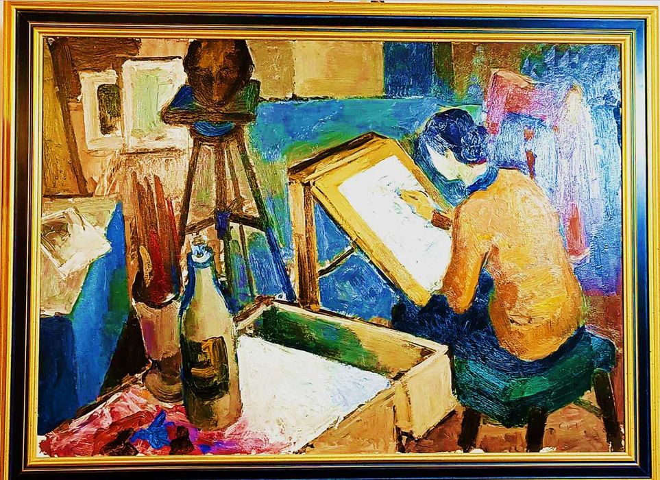 Картина на Светлин Русев, ръчно подписана /голяма