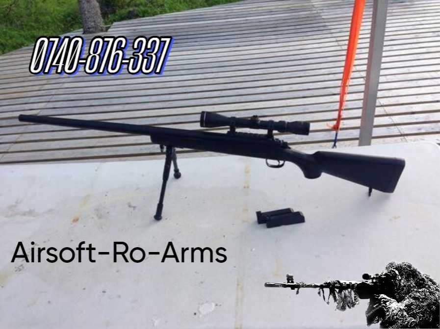 #PREMIUM#Sniper Airsoft Pusca m61cu LUNETA+Bile CADOU!!