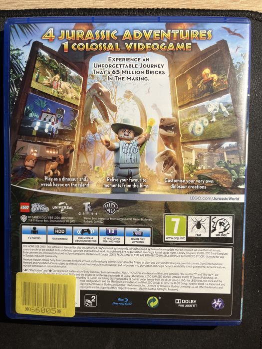 Игра ,,Lego Jurassic World’’ PS4