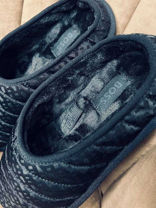 BOSS домашние тапочки с жаккардовой монограммой РАЗМЕР 39,40