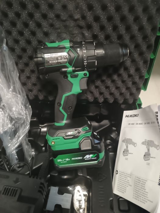 Filetanta hikoki dv36dc. Noua. Cutie , baterie și incarcator multivolt