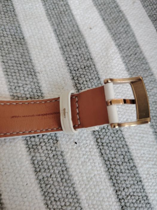 Смарт часовник HUAWEI Watch GT 5 бяла кожена каишка