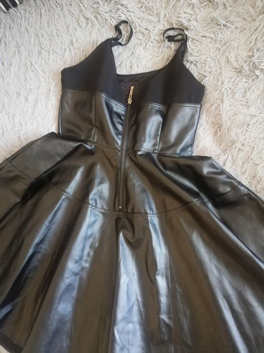 Кожаный сарафан Aleksandr Wang