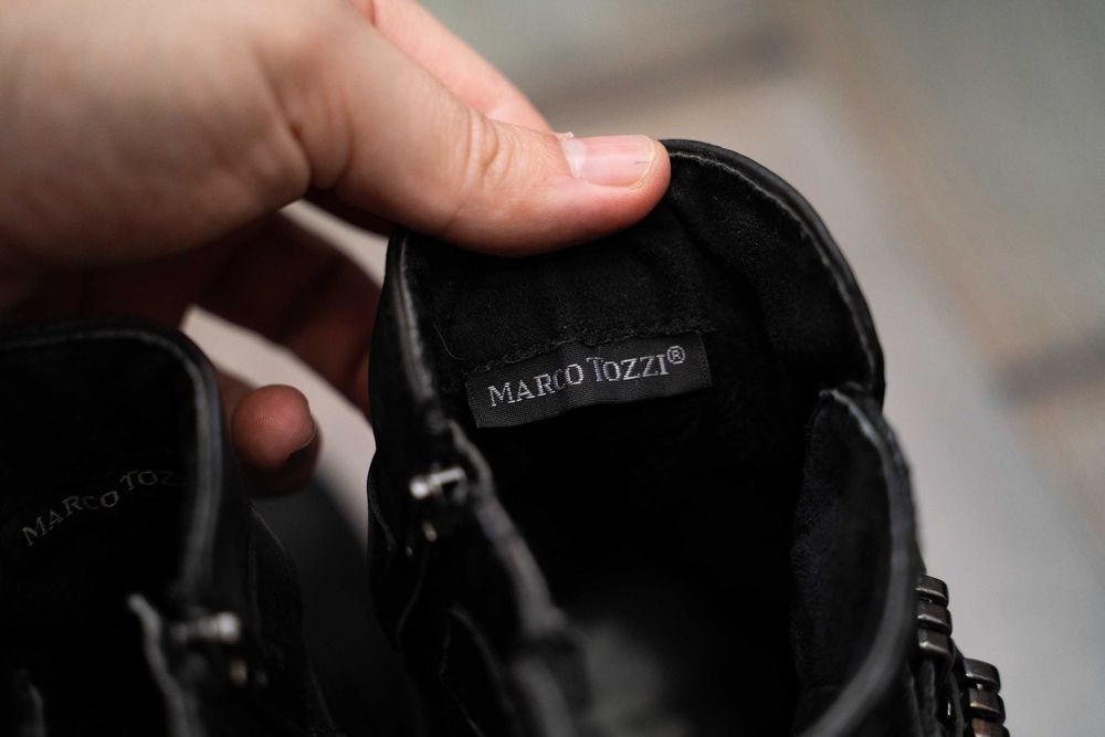 Cizme din piele Marco Tozzi