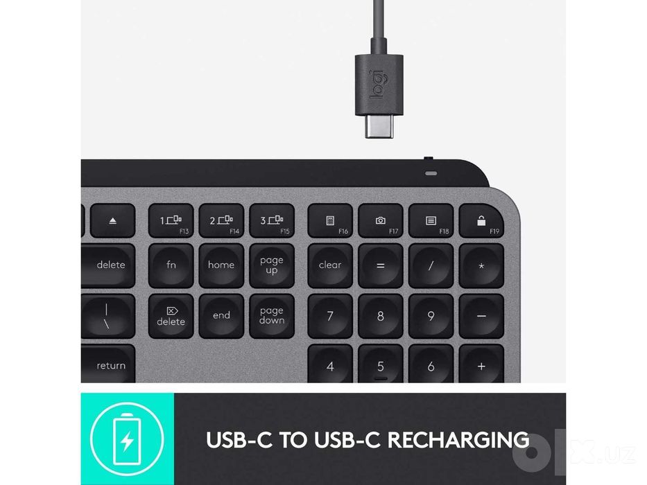 Logitech MX Keys for Mac - подсветка, Bluetooth, Space Grey