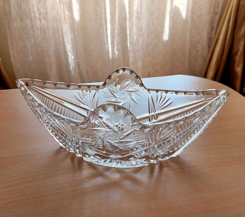 Салатник "Ладья"хрустальный