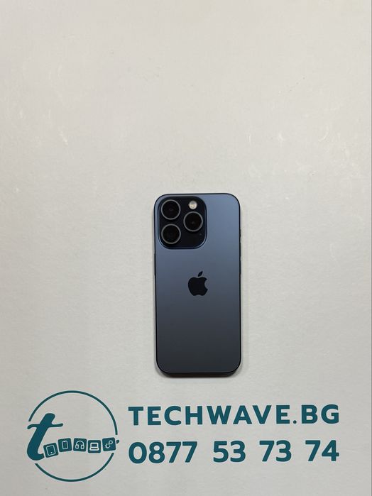 #Apple iPhone 15 Pro 128GB Blue Titanium , втора употреба