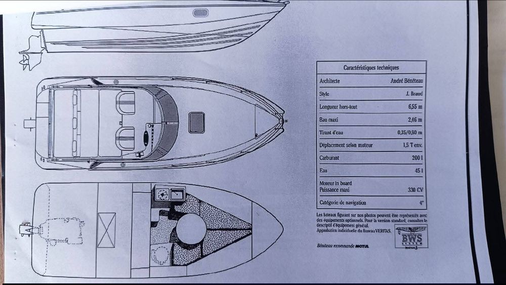 Моторна лодка Beneteau