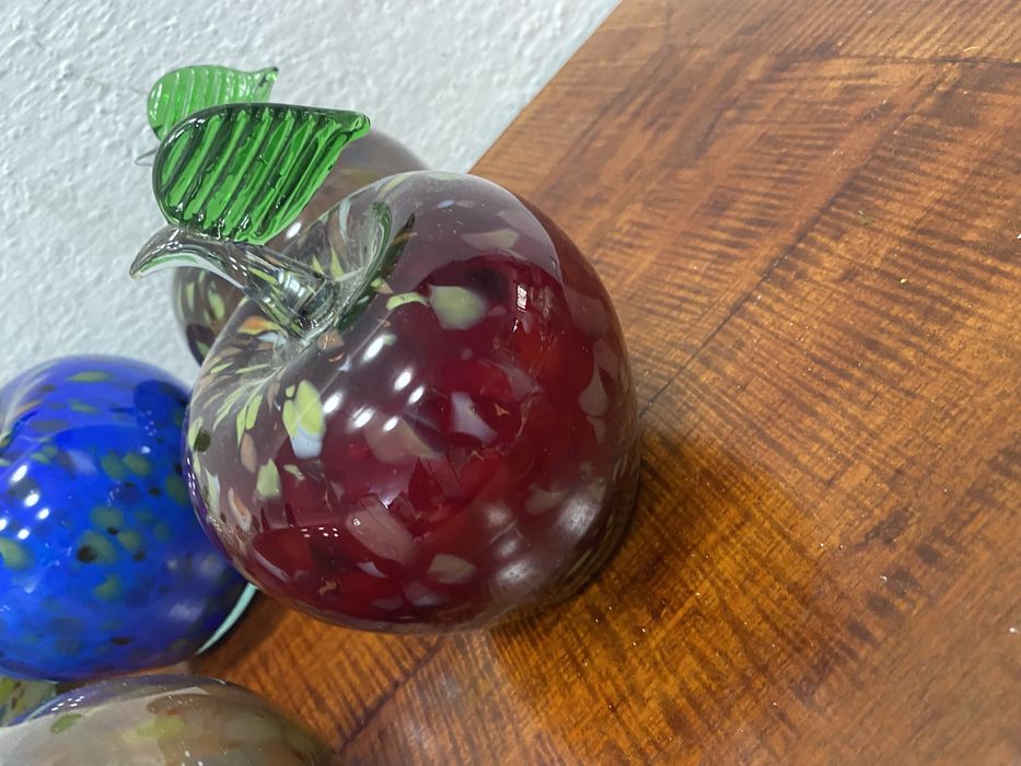 Италиански ябълки ябълка от мурано стъкло фигури от стъкло