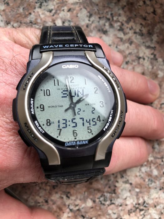 Ceas CASIO Wave Ceptor DATA BANK WVA-200 TWINCEPT Quartz