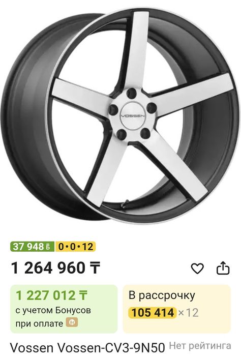 Диски Vossen CV3R-19(Tined Gloss Black) сборе