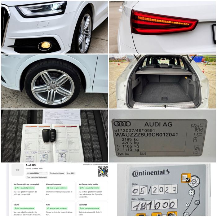 AUDI Q3 2012 S-LINE 4x4 AUTOMAT 2.0 TDI‼️BI-XENON LED PANORAMA Keyless Entry/Go Padele Navigatie‼️Impecabil