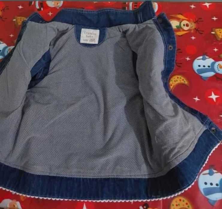 Vestă blug cu broderie fete