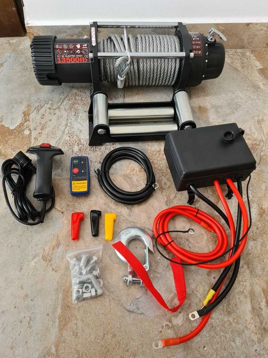 Troliu 12V AUTO / PLATFORMA 12V 13500LBS (6.2T) + 2 Telecomenzi NOU