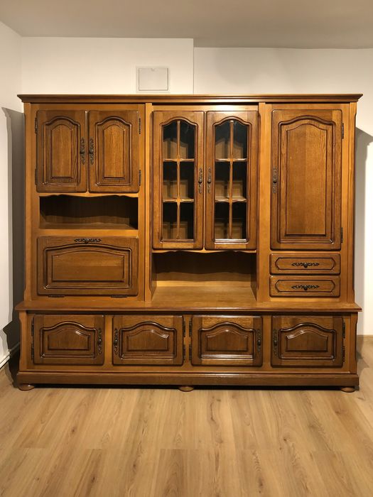 Bibliotecă Vintage din Lemn Masiv