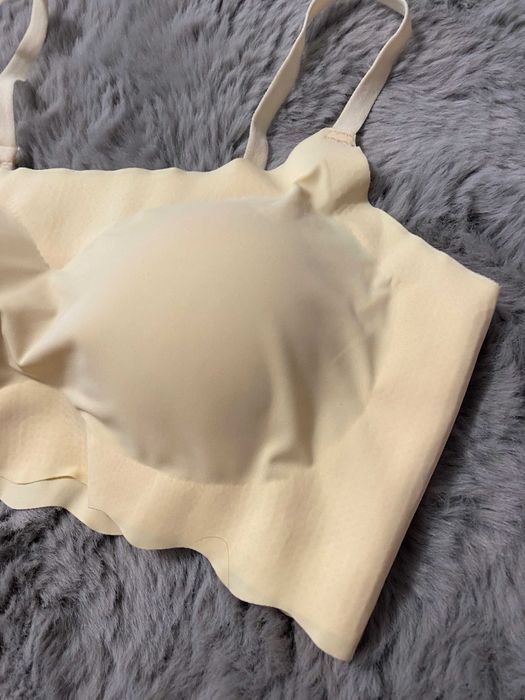 Bustiera/sutien roz pal, gri pal, galben pal, S/M, nou, poliamida