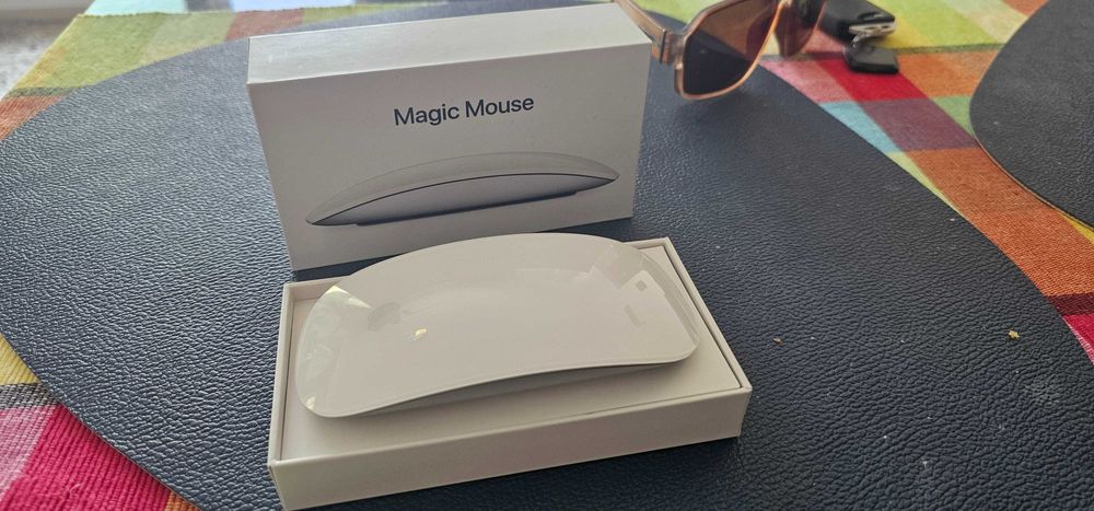 Mouse Bluetooth APPLE Magic Mouse Multi-Touch Surface, Dual Mode, alb