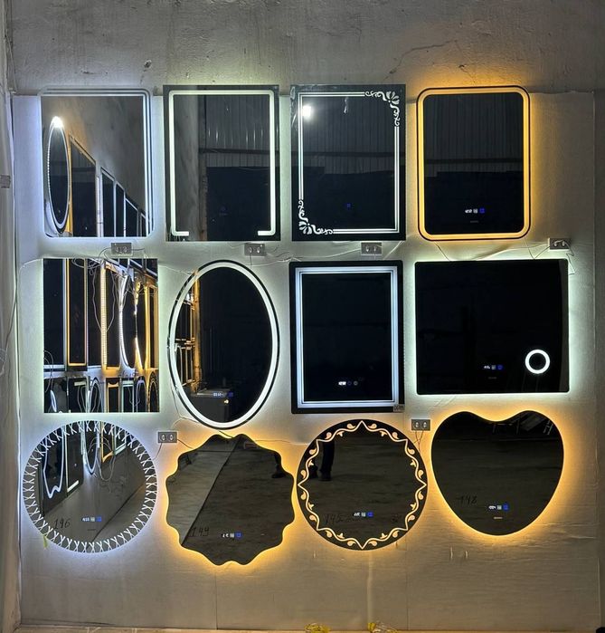Sensorli led oynalar. Buglantirmaydigan funksiyali. 3 xil rang