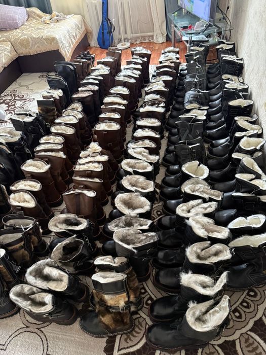 Натуралный кожанный Унты с Монголий