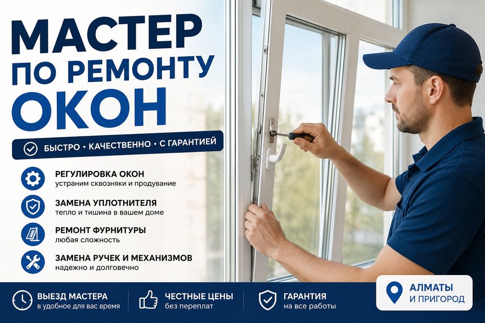 Мастер по ремонту пластиковых окон