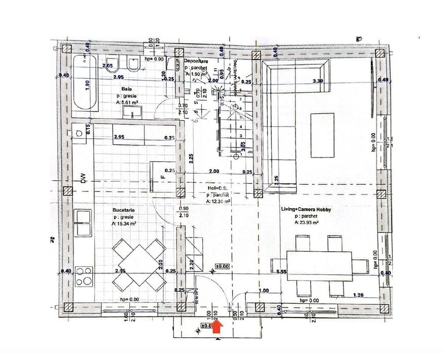 Casa individuala cu 4 camere, 117mp utili, teren 350mp, Turnisor