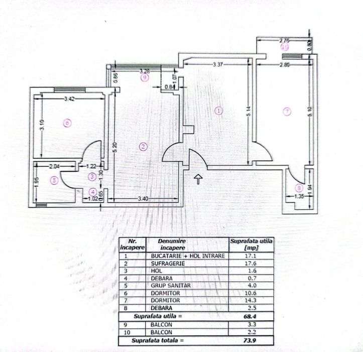 Apartament 3 camere Tineretului | Bloc 1981 | Renovat | 2 Parcari