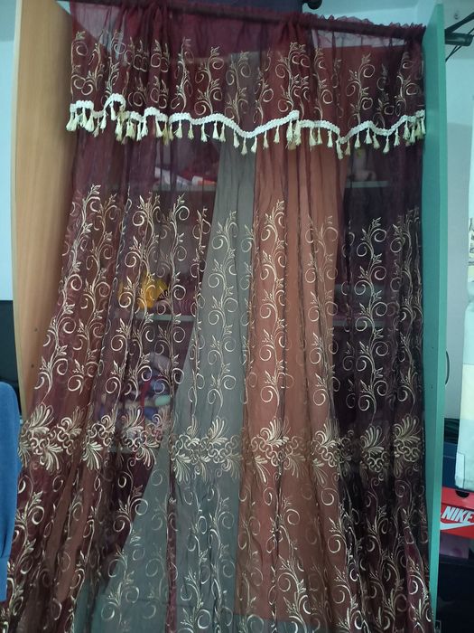 Super perdele cu broderie  ideale sufragerie