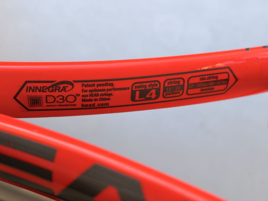 HEAD YouTek IG Radical MP 98 — L4, 295 г, 18/20 — професионална рамка на Джокович