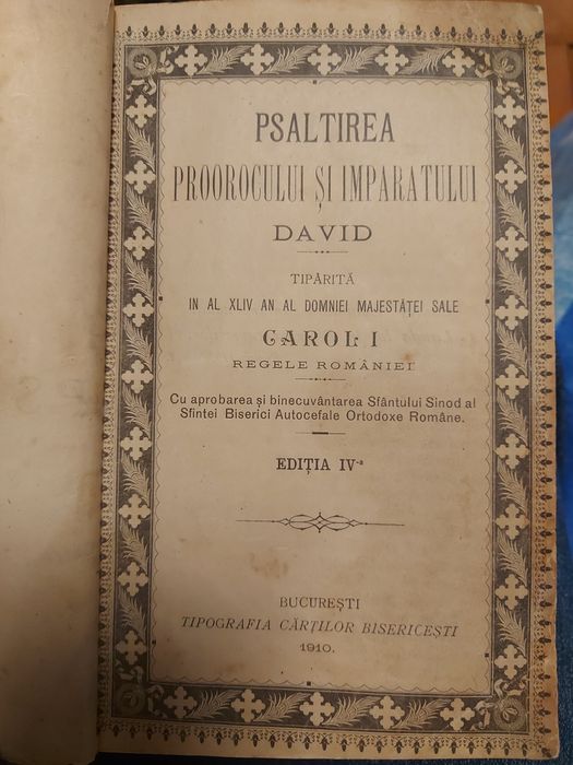 Psaltirea 1910 - Biserica Ortodoxă